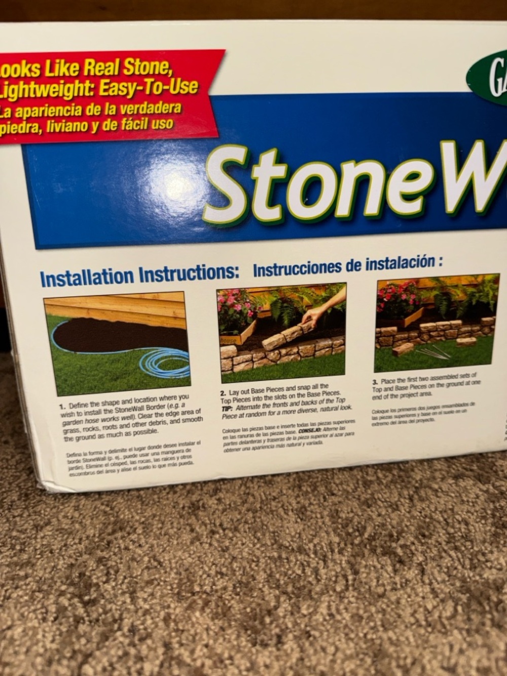 Outdoor Fake Stone Wall Border - Picture 5 of 5